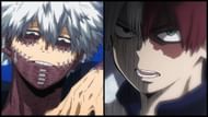 Dabi and Shoto had a showdown in My Hero Academia's final war (Image via Bones)